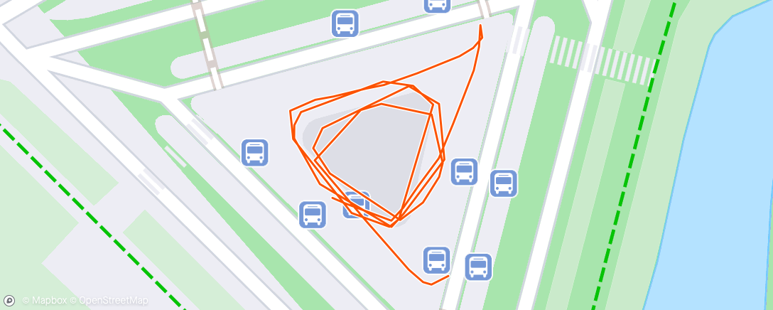 Map of the activity, Lunch Run