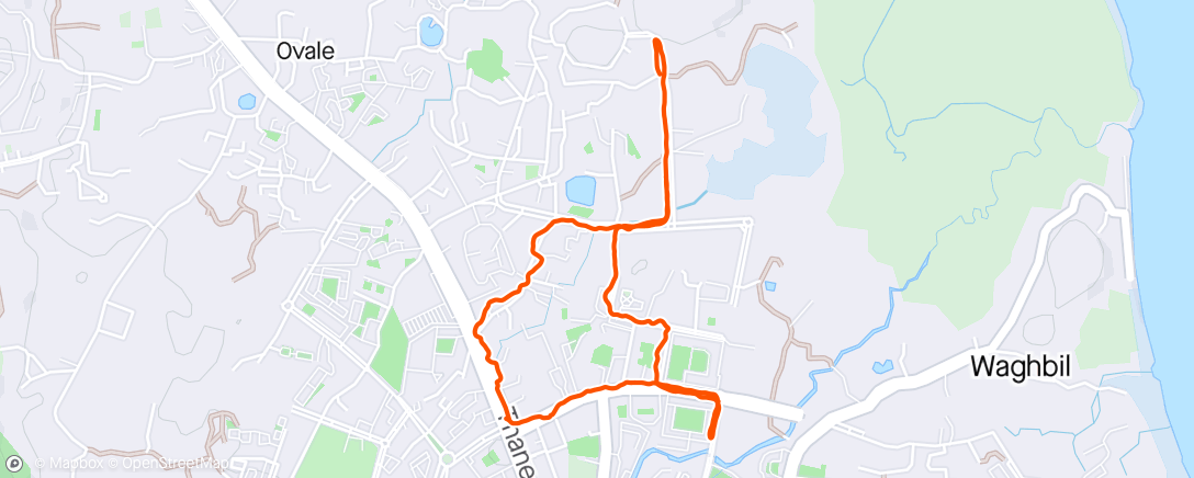 Map of the activity, Day 109 - Night Walk