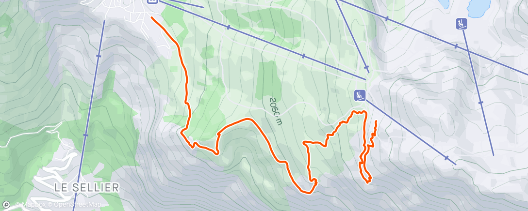 Mapa de la actividad (Randonnée le matin)