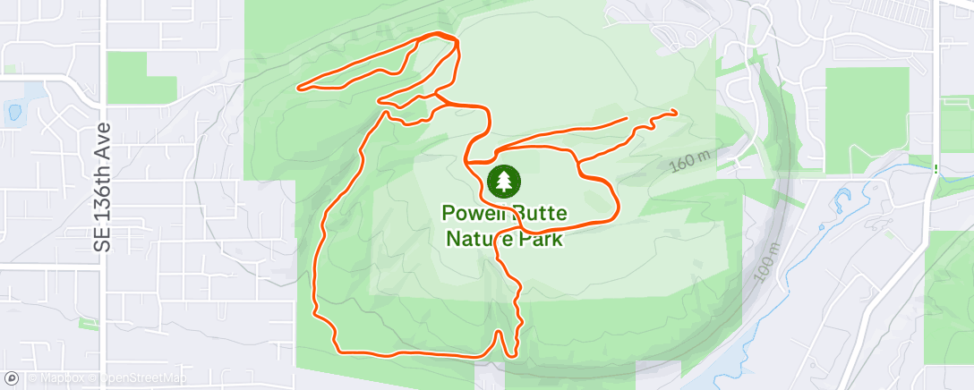 Map of the activity, Morning Trail Run