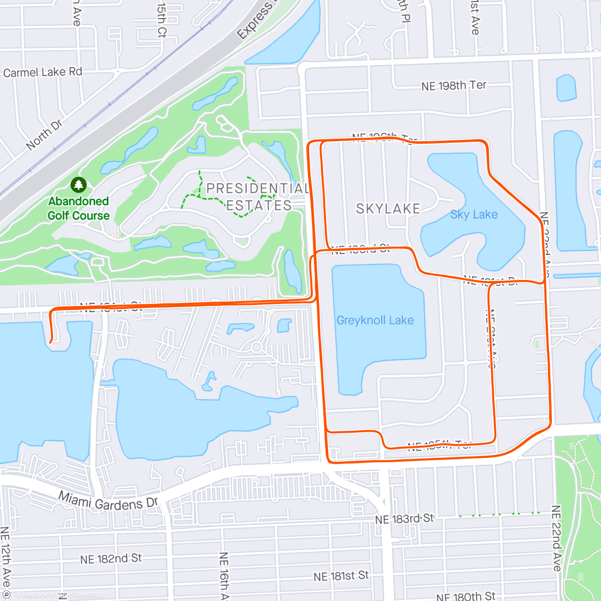 Map of the activity, 30k x el neighborhood