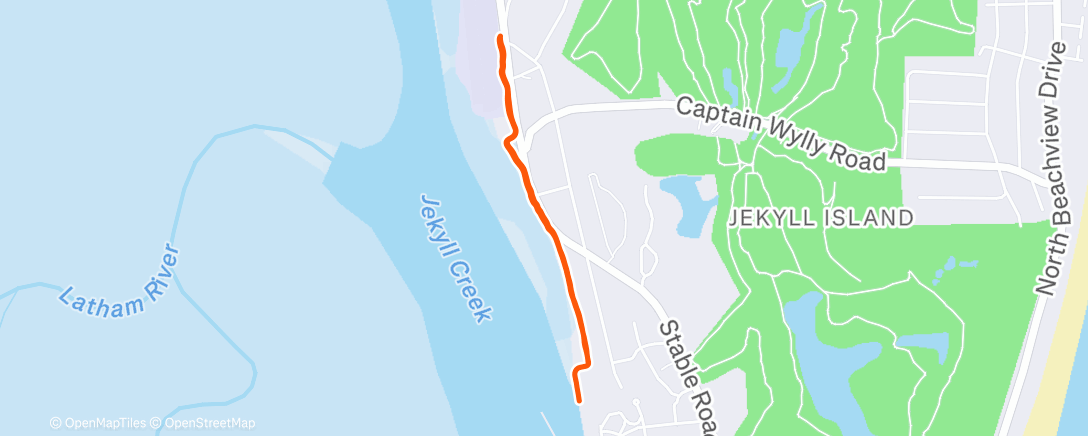 Mappa dell'attività Afternoon Run