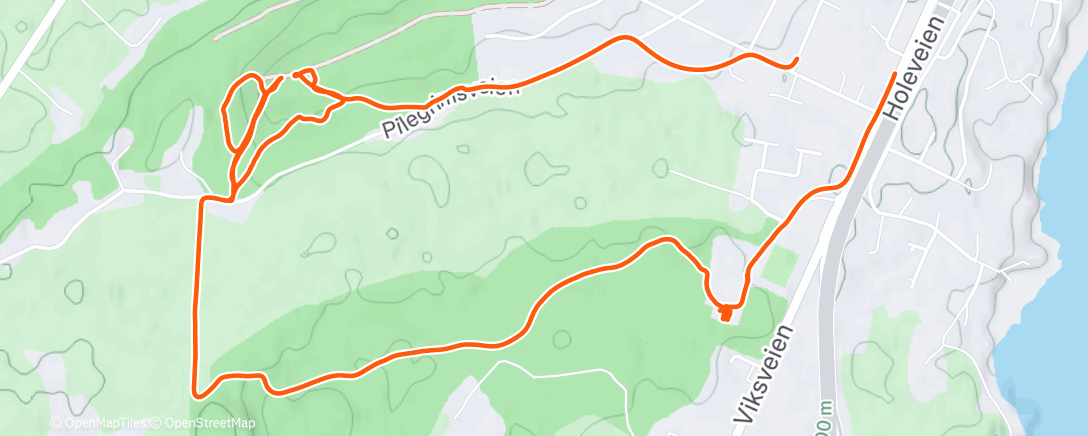 Map of the activity, Afternoon Ride