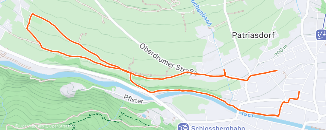 活动地图，Lauf am Morgen