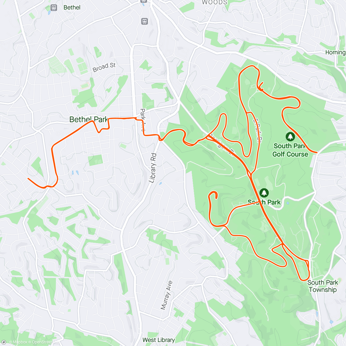 Map of the activity, Chill ride with Marc and watching some BMX action