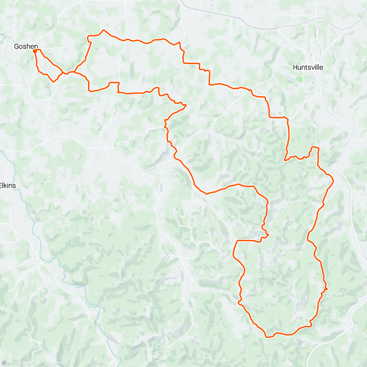 Map of the activity, Highlands Classic UCI World qualifier