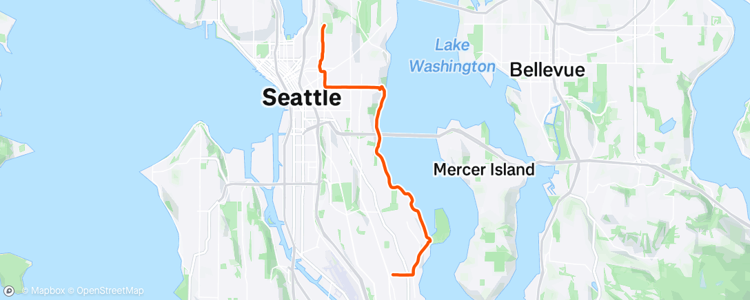 Map of the activity, Afternoon Run