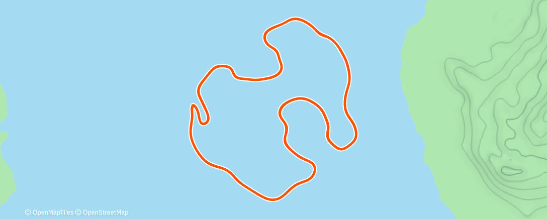 Map of the activity, Zwift - Volcano Circuit in Watopia