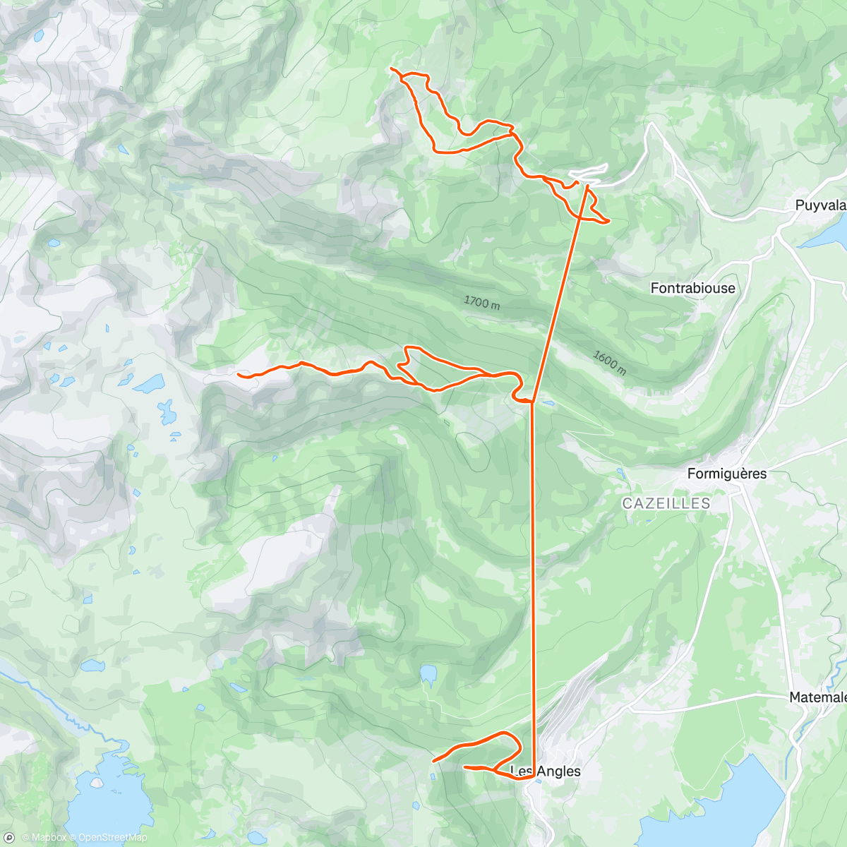 Map of the activity, 3 estaciones