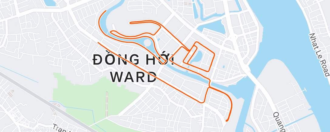Map of the activity, Morning Run