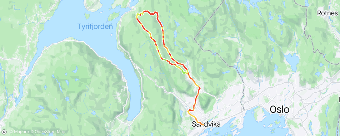 Map of the activity, Til Kleivstua og tilbake