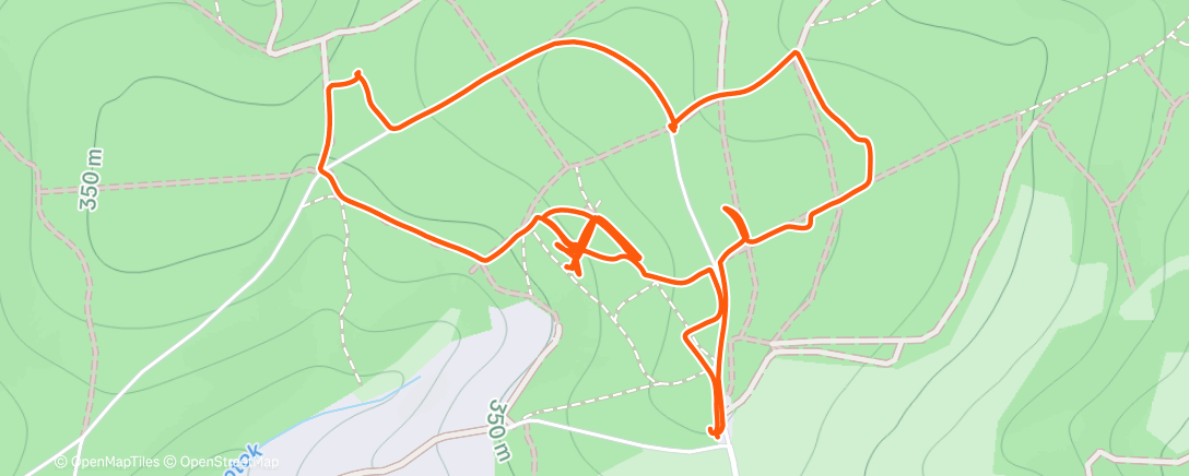 Map of the activity, Nočák s mamkou - ve sněhové vánici