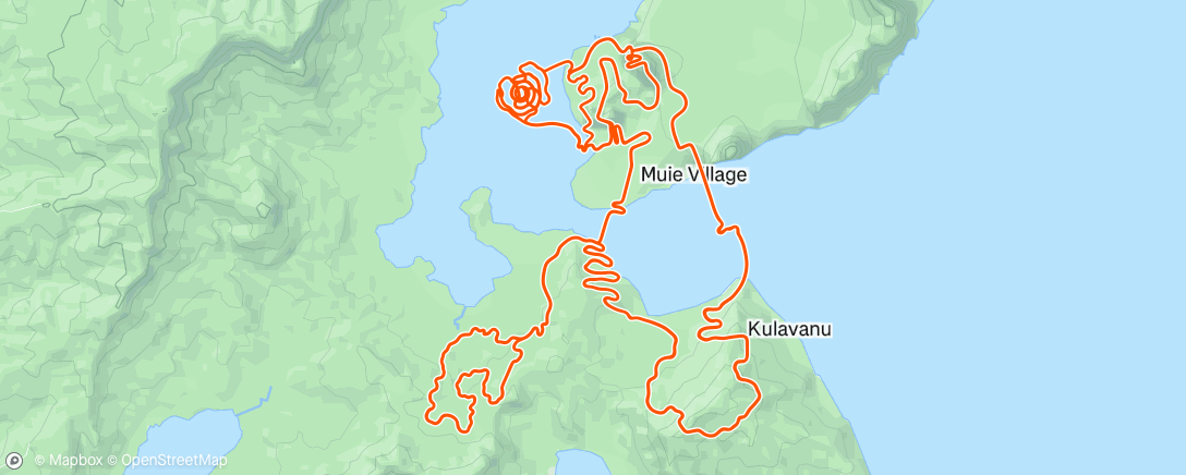 Map of the activity, Sortie longue avec dénivelé