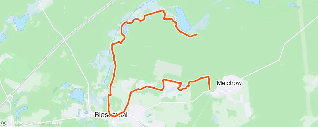 Map of the activity, hike