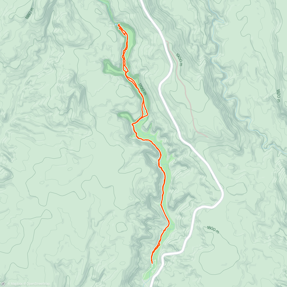 Map of the activity, Lower Calf Creek Falls