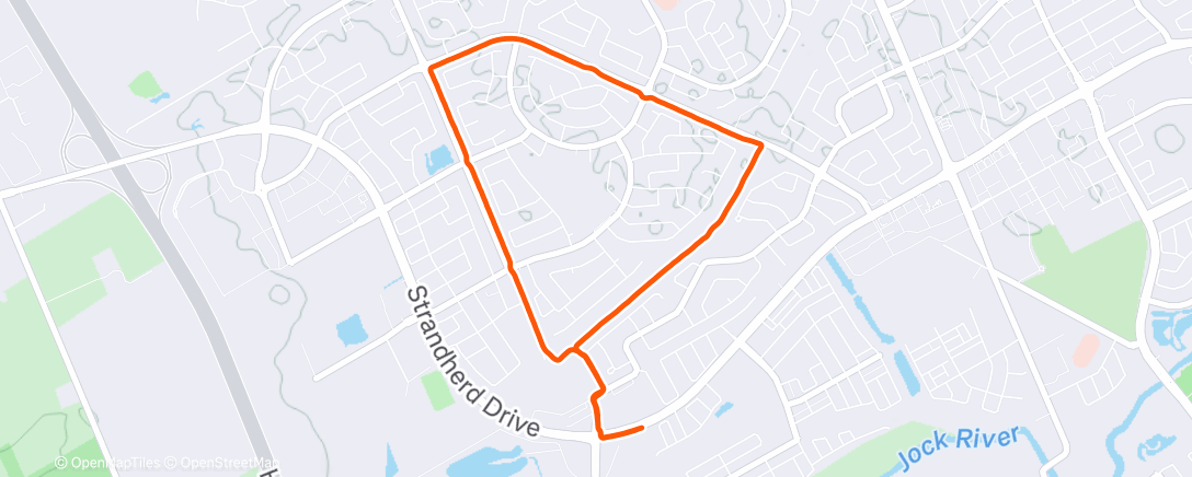 Map of the activity, Morning Run