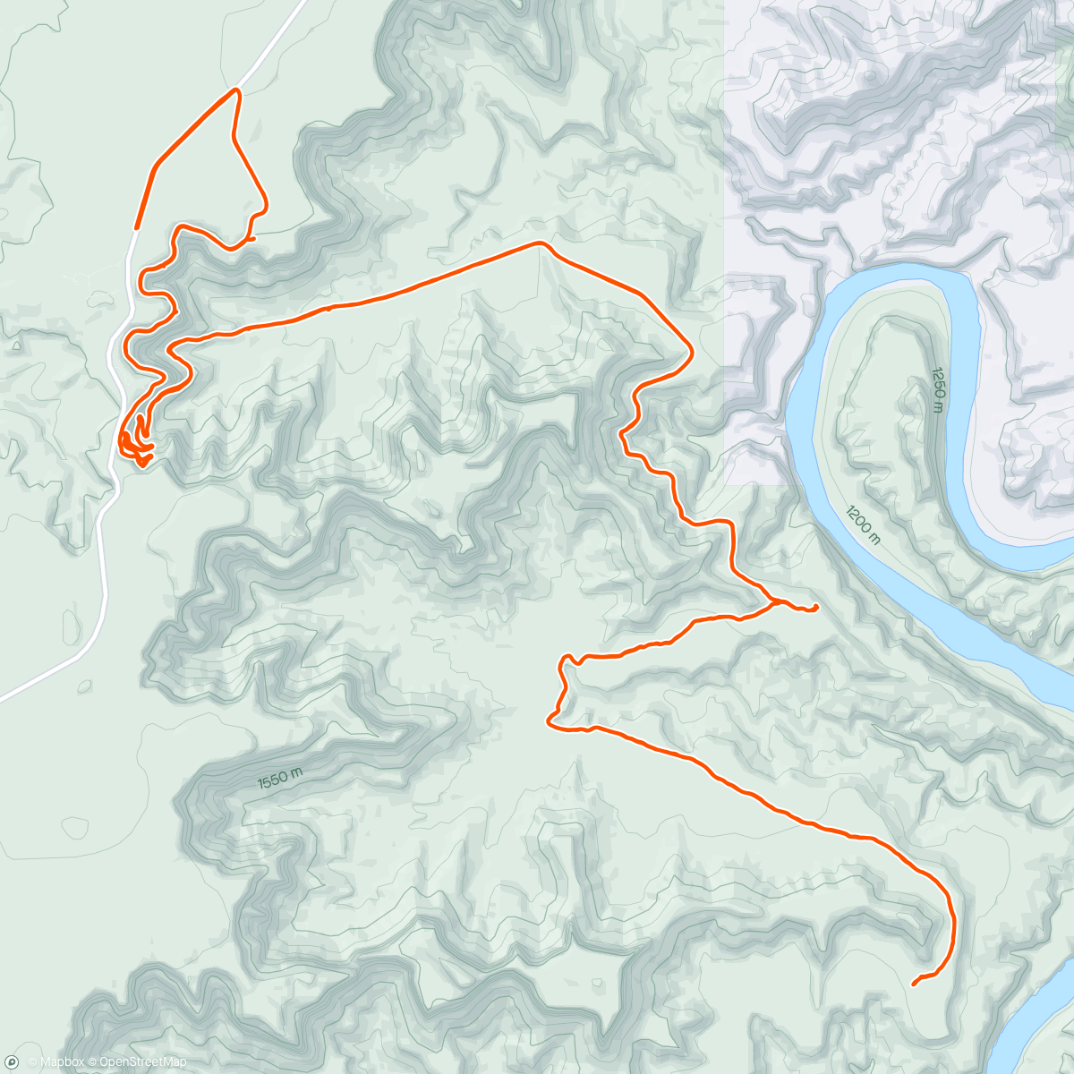 Map of the activity, Schaffer to taste the White Rim