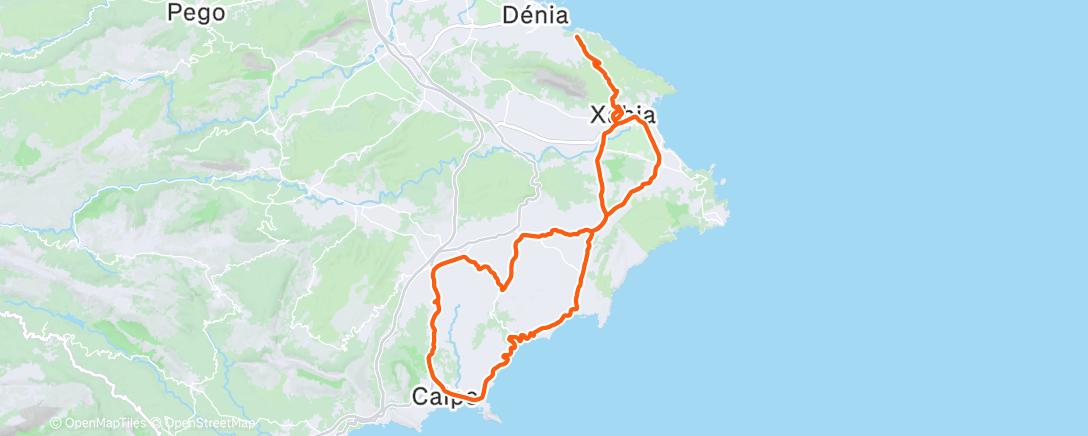 Map of the activity, Morning Ride