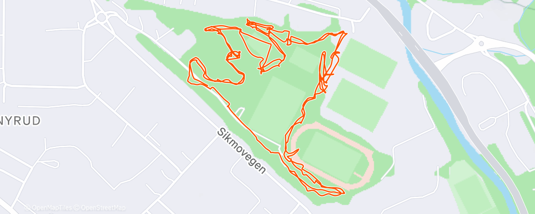 Map of the activity, Lunch Hike