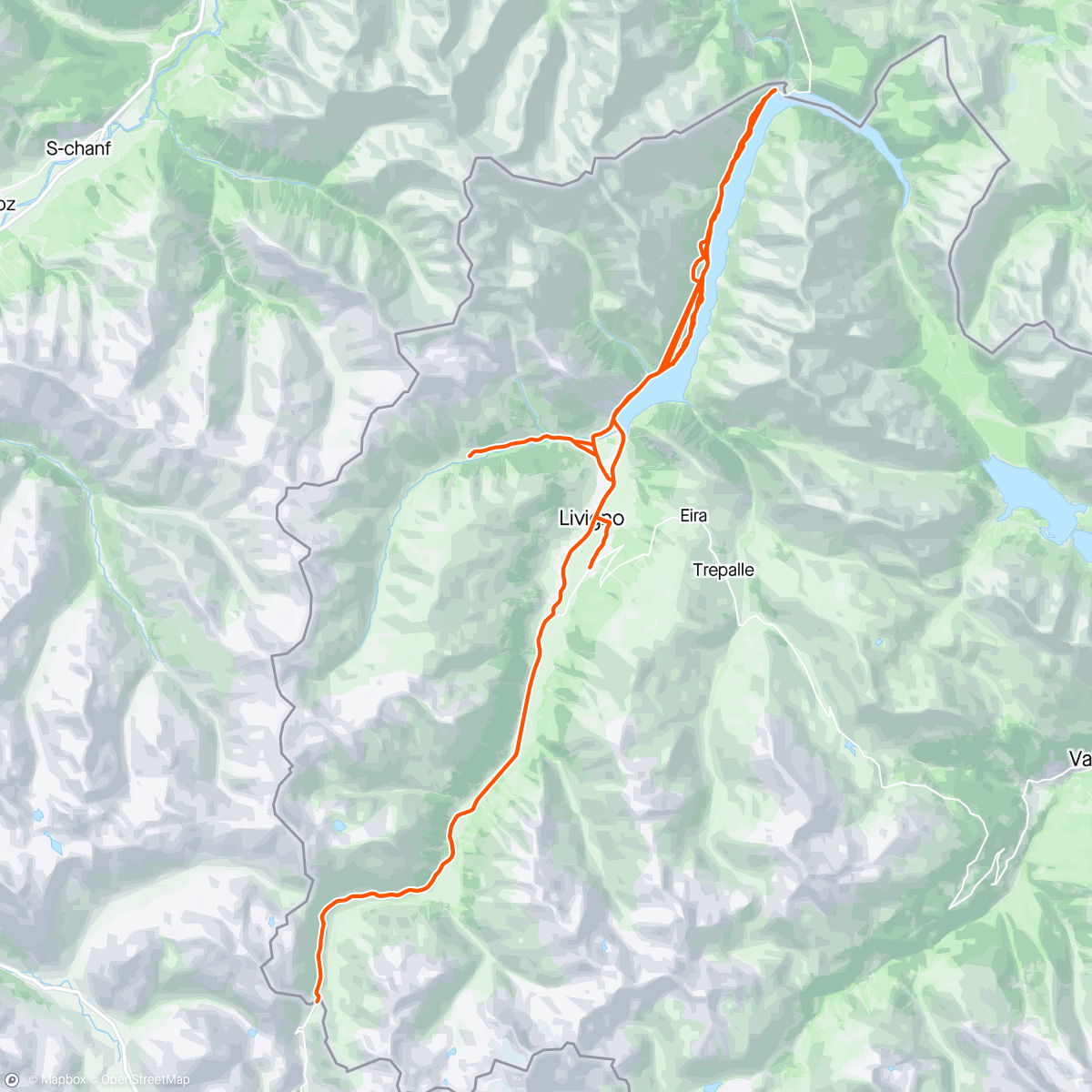 Map of the activity, Livigno 5