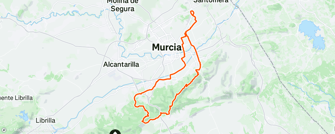 Map of the activity, El monte ⛰️ espectacular..😍