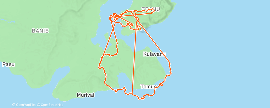 Map of the activity, Zwift - Triple Flat Loops in Watopia