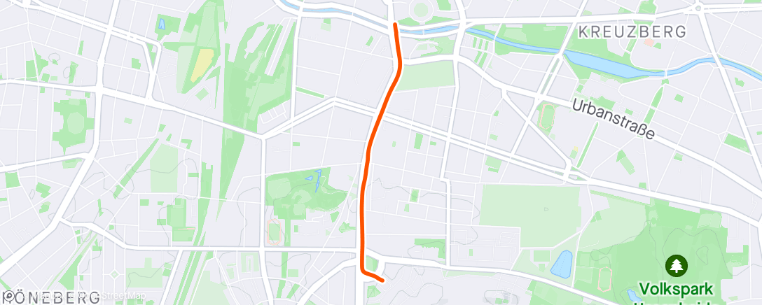 Map of the activity, Jogging to the expo