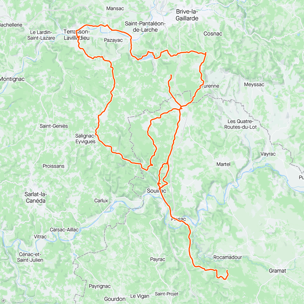 Map of the activity, #129.24 - « Les Gars de Montplaisir - 114 km, puis rallonge pour coiffer le chauve 😂😘