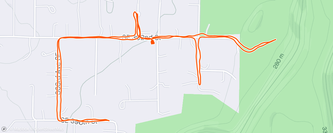 Map of the activity, Run Every Day