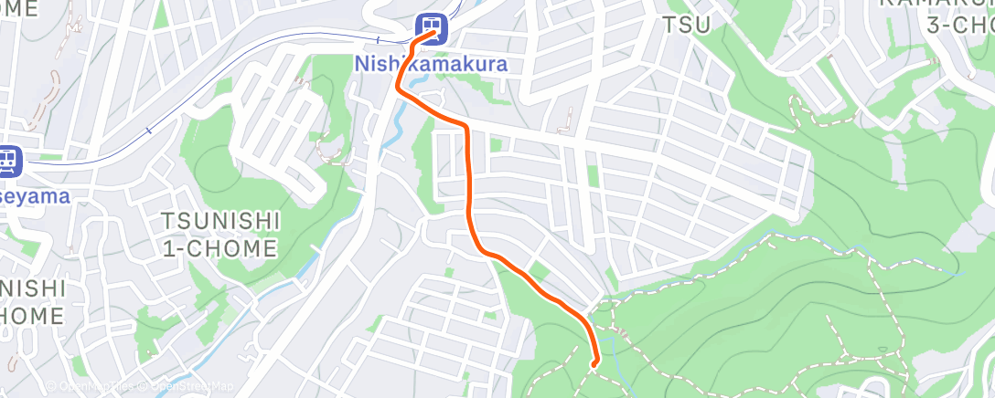 Map of the activity, 朝のランニング