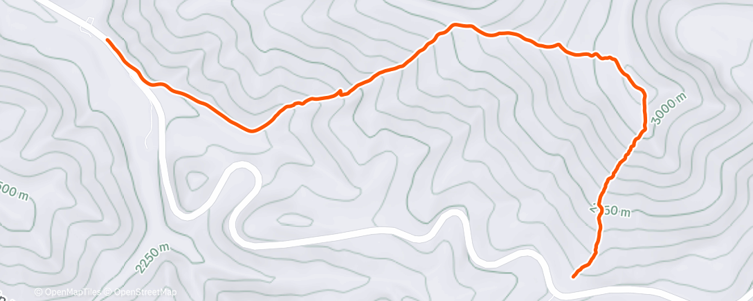 Map of the activity, Morning Backcountry Ski