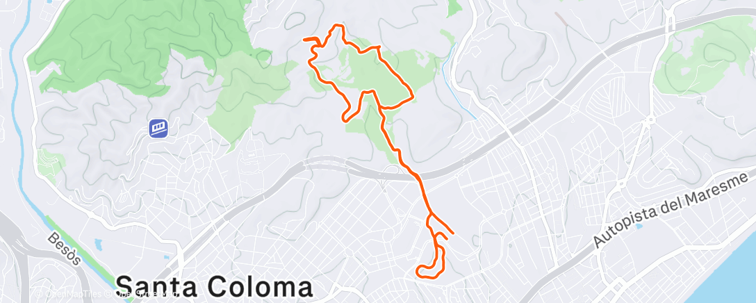 Map of the activity, 8 K Trail +200 con la cantera...EL PRINCIPIO