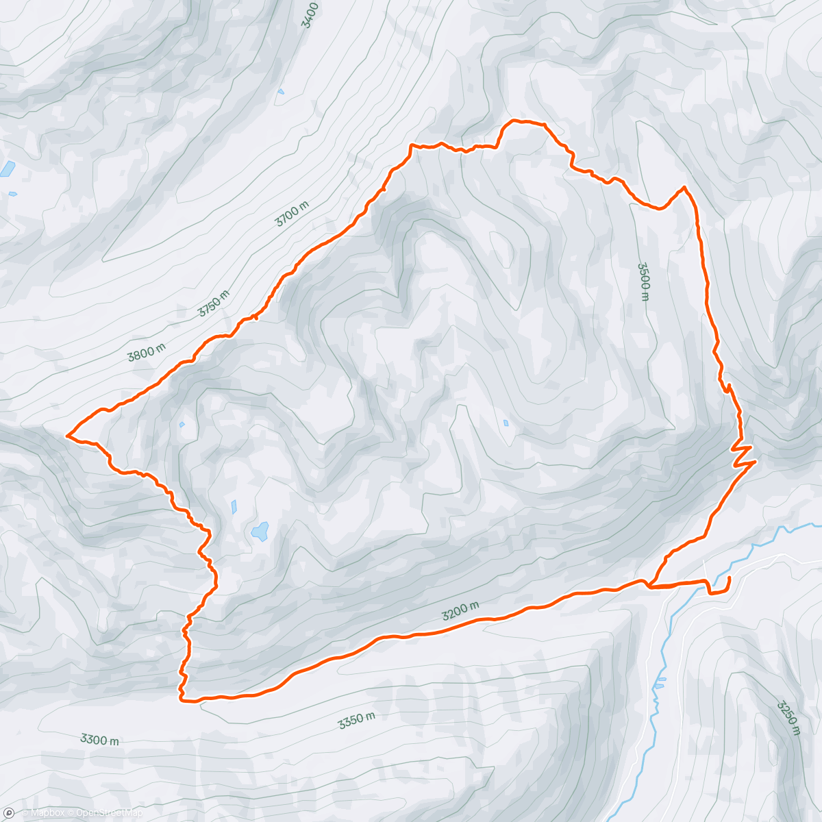 Map of the activity, Afternoon Backcountry “Ski”