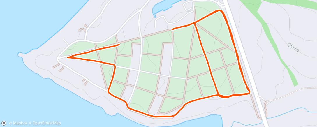 Map of the activity, Benguela parkrun