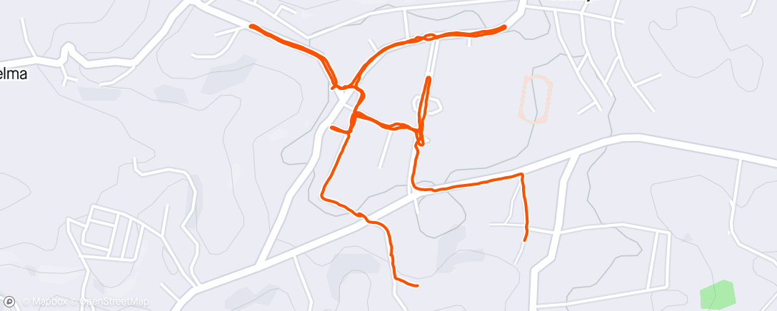 Mapa da atividade, evening walk