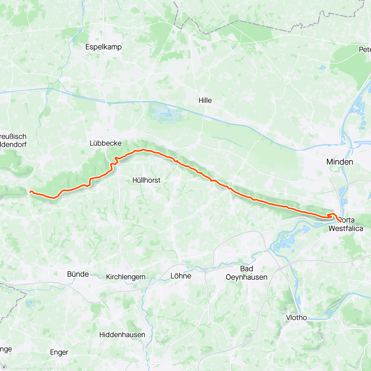 Mapa da atividade, Traillauf am Morgen
