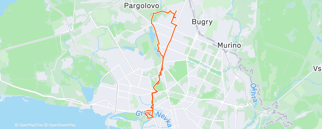 Map of the activity, Горный велозаезд (после обеда)