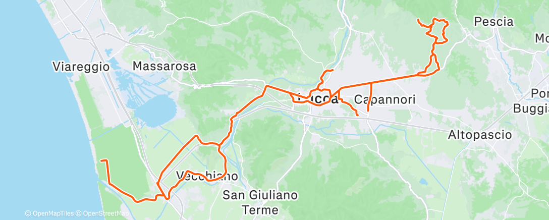 Карта физической активности (Road to Rome #9  - Z2 | Tra Vecchiano e Gragnano 🥶🥶🥶☀️☀️☀️)