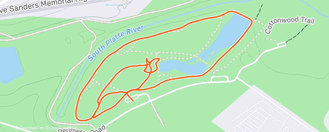 Map of the activity, Dog Park with Nairobi