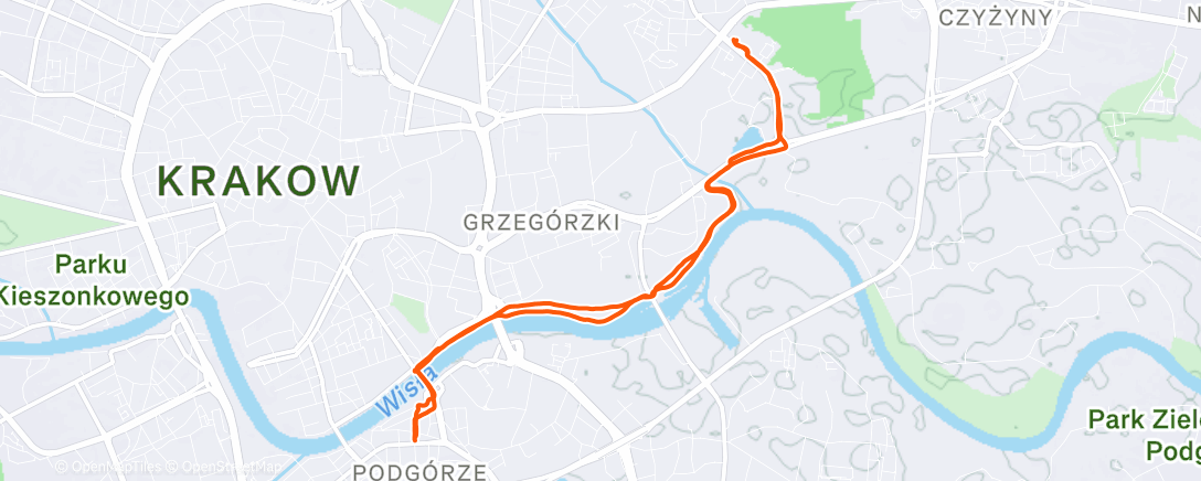 Карта физической активности (Afternoon Run)