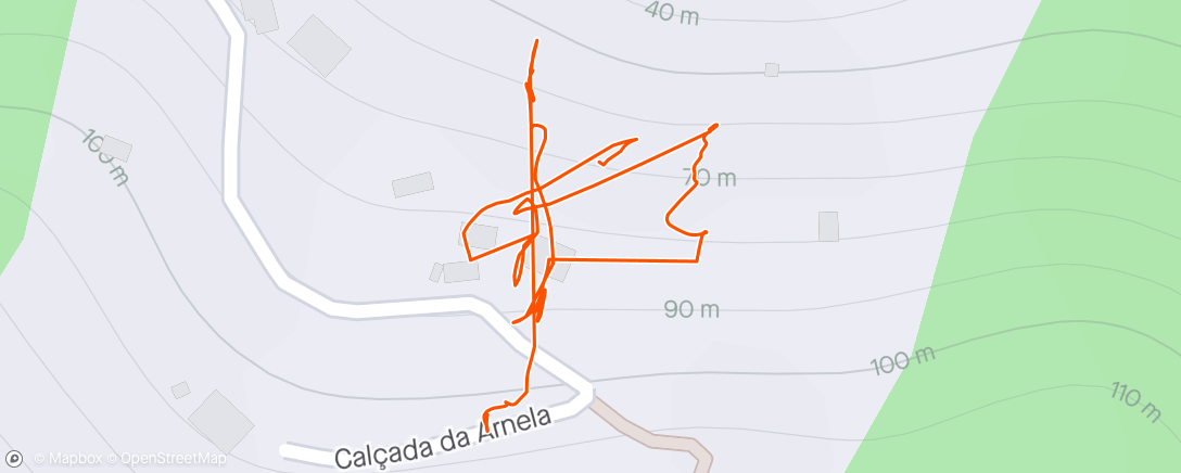 Mappa dell'attività Volta de bicicleta ao entardecer
