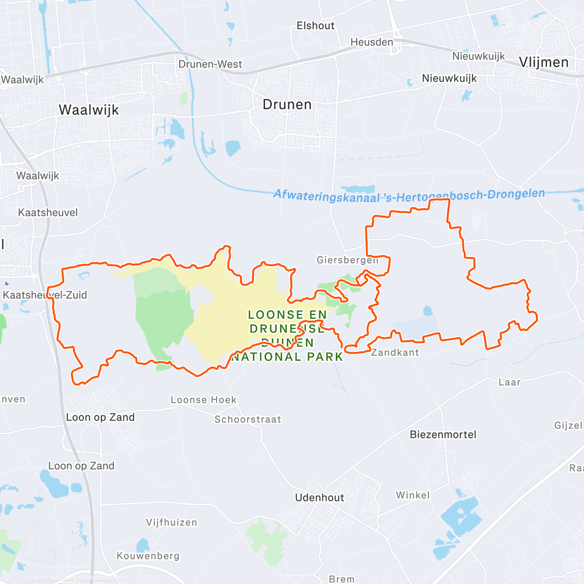 Map of the activity, Finenzo Eindejaars Oliebollenrit!