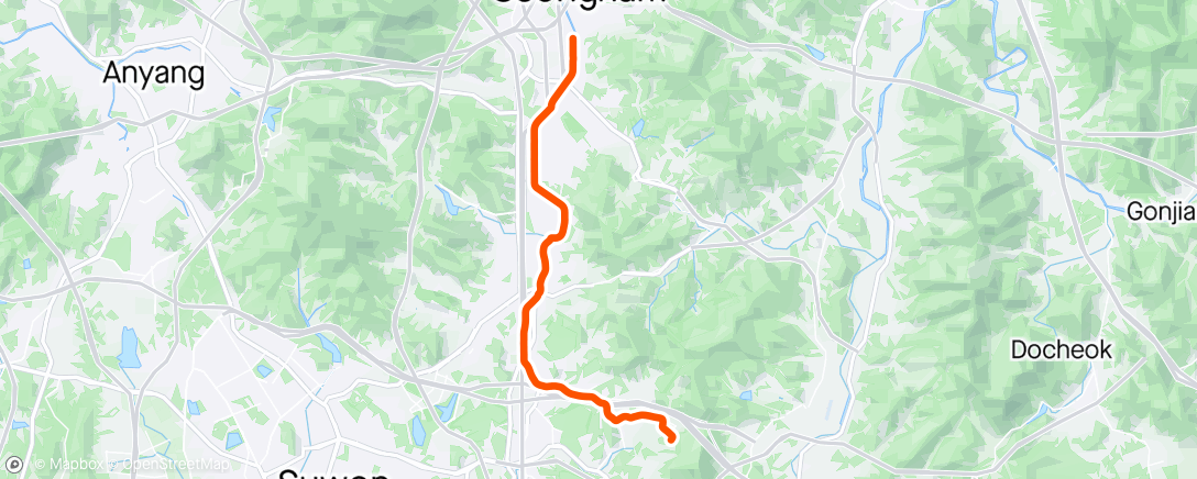 Map of the activity, Morning Ride : 자출 9