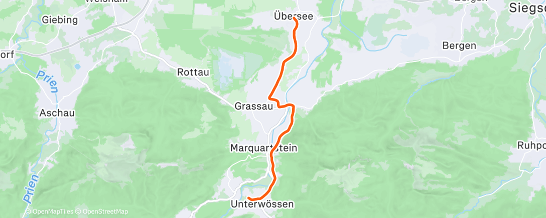 Mapa de la actividad (Fahrt am Morgen)