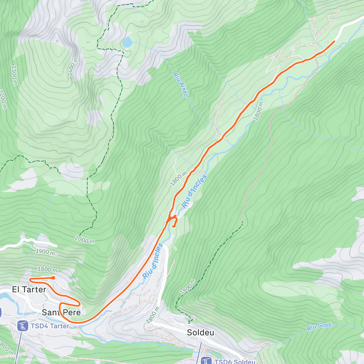 Карта физической активности (Caminata de tarde)