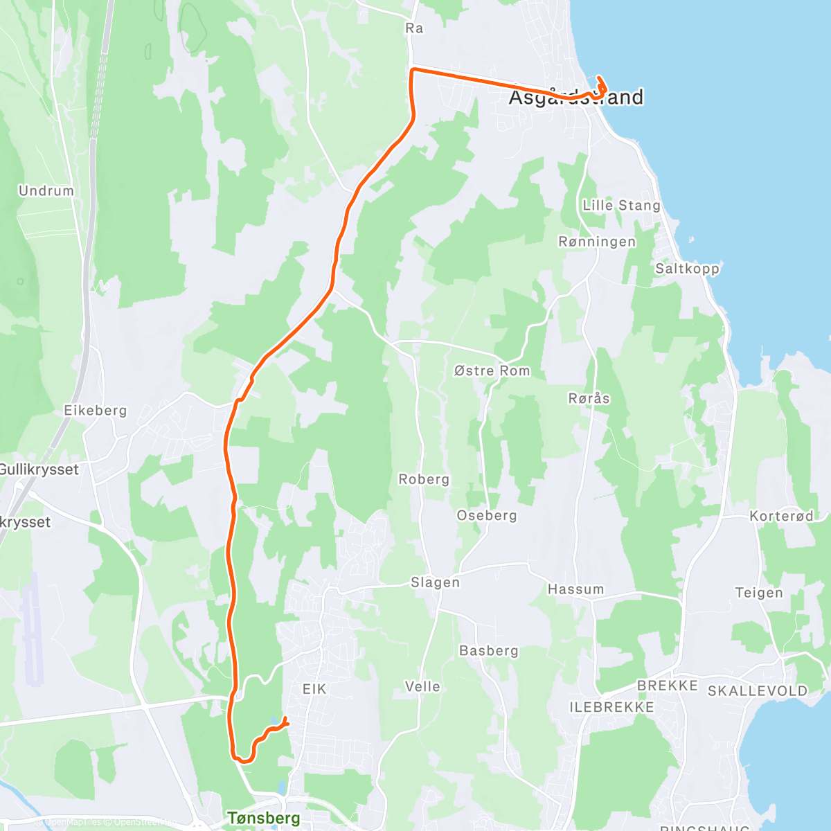 Карта физической активности (Siste tur med André i denne juleferien)