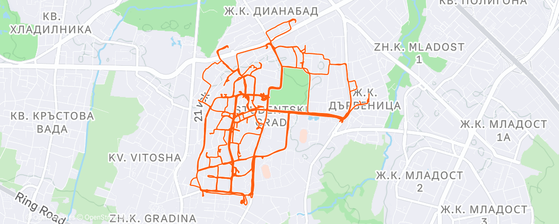 Map of the activity, Глово 8:00 🔝🔝🔝