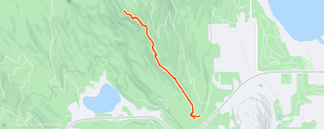 Map of the activity, Afternoon Trail Run