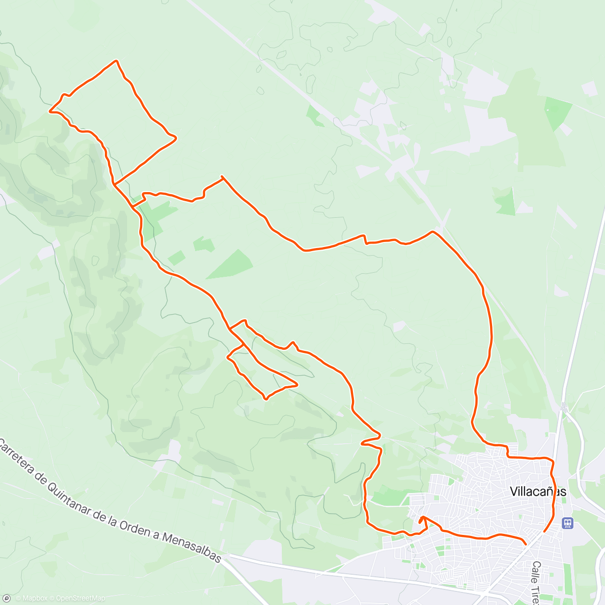 Map of the activity, Bicicleta por la mañana hoy de onduro jjjj