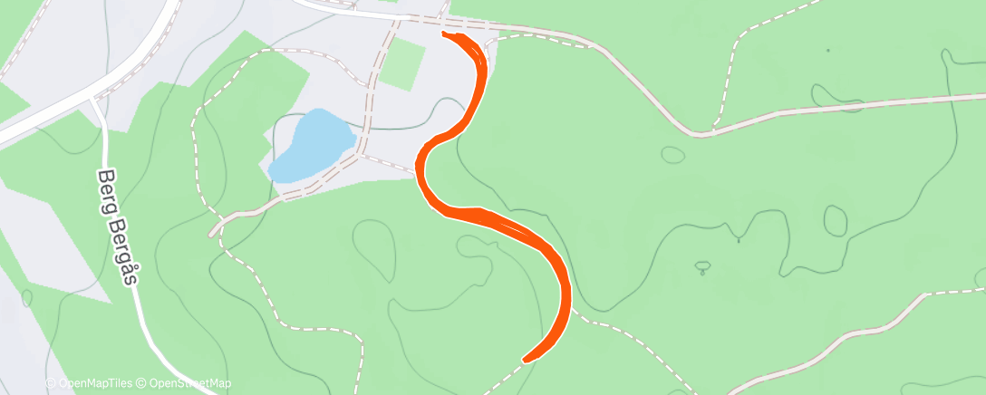 Map of the activity, Morning Nordic Ski